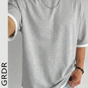 GRDR Men's Classic 2 In 1 Round Neck Short Sleeve T-Shirt, Fashionable Minimalist Commuting Versatile