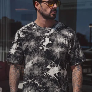 Manfinity RebelGame Knit Casual Printed Short Sleeve T-Shirt, Vacation, Father's Day Gifts